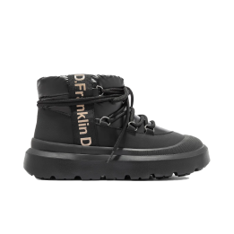 Botines Planos Mujer D.franklin Nordic Foam Bomb Taupe Negro