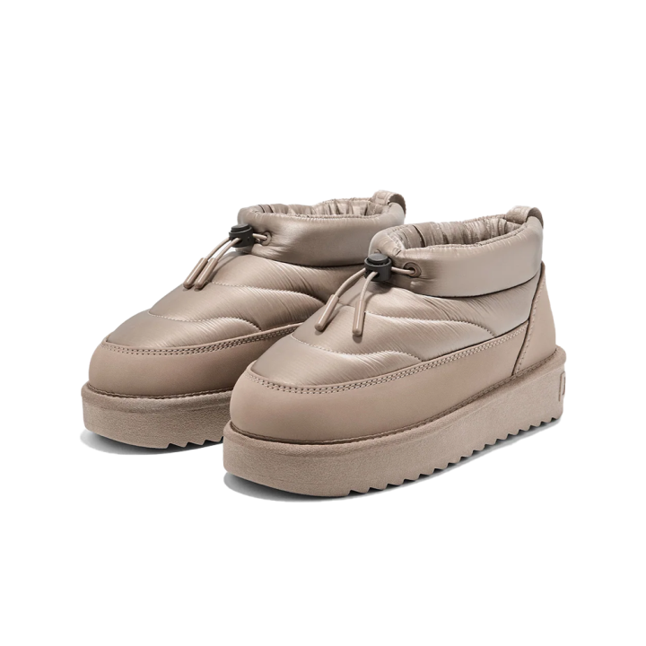 Botines Planos Mujer D.franklin Nordic Low Bomb Taupe