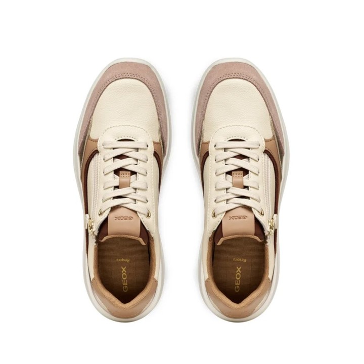 Sneakers Mujer Geox Plumerry Beig