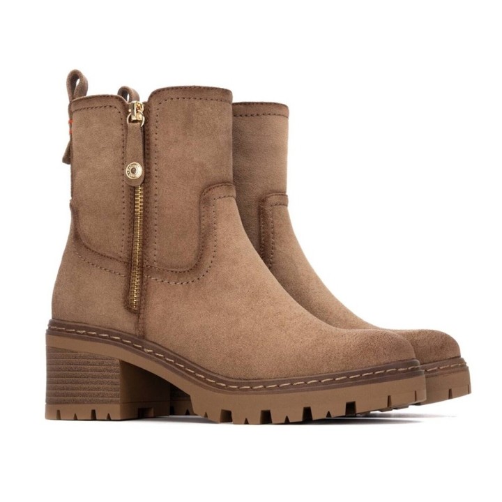 Botines de tacón Mujer Refresh 173023 Taupe