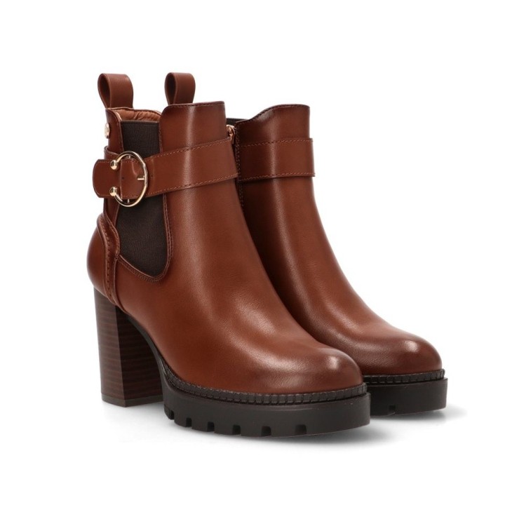 Botines de tacón Mujer Xti 144521 Camel