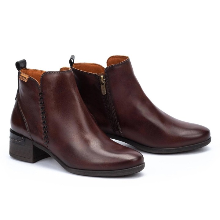 Botines de tacón Mujer Pikolinos W6w-8950 Marron