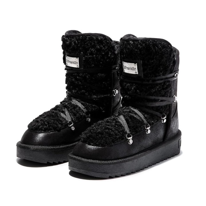 Botines Planos Mujer D.franklin Dfsh370004 Negro