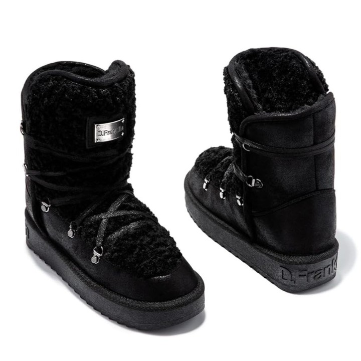 Botines Planos Mujer D.franklin Dfsh370004 Negro