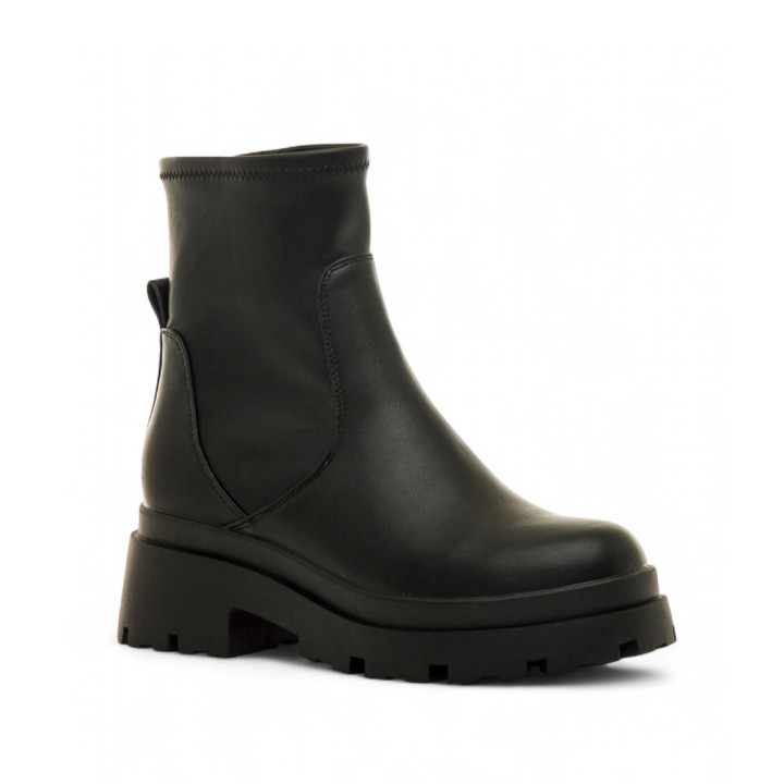 Botines Planos Mujer Mustang 54579 Negro