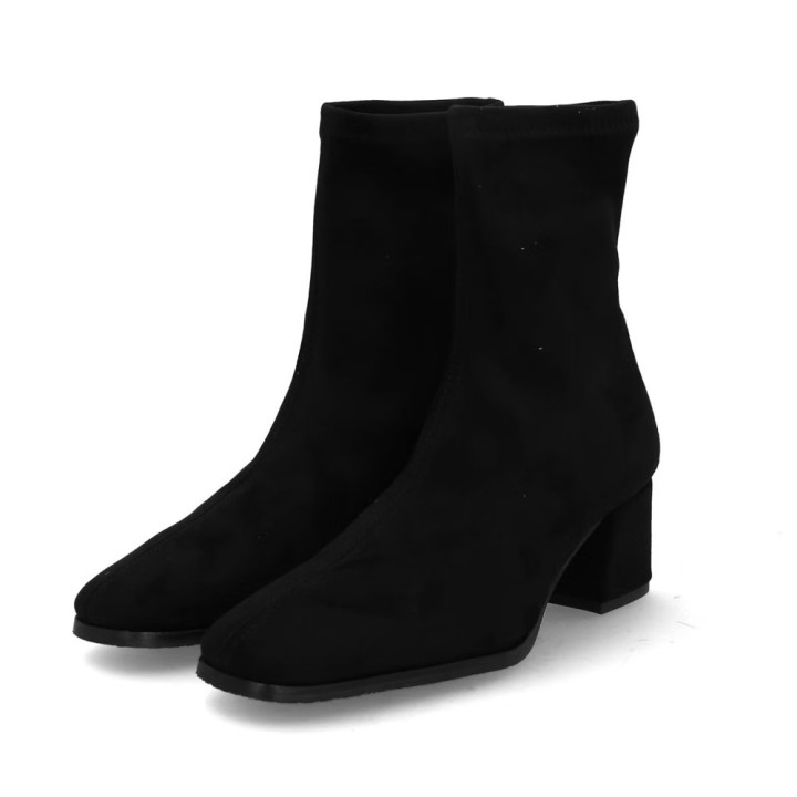 Botines de tacón Mujer Miss Elastic 78330 Negro