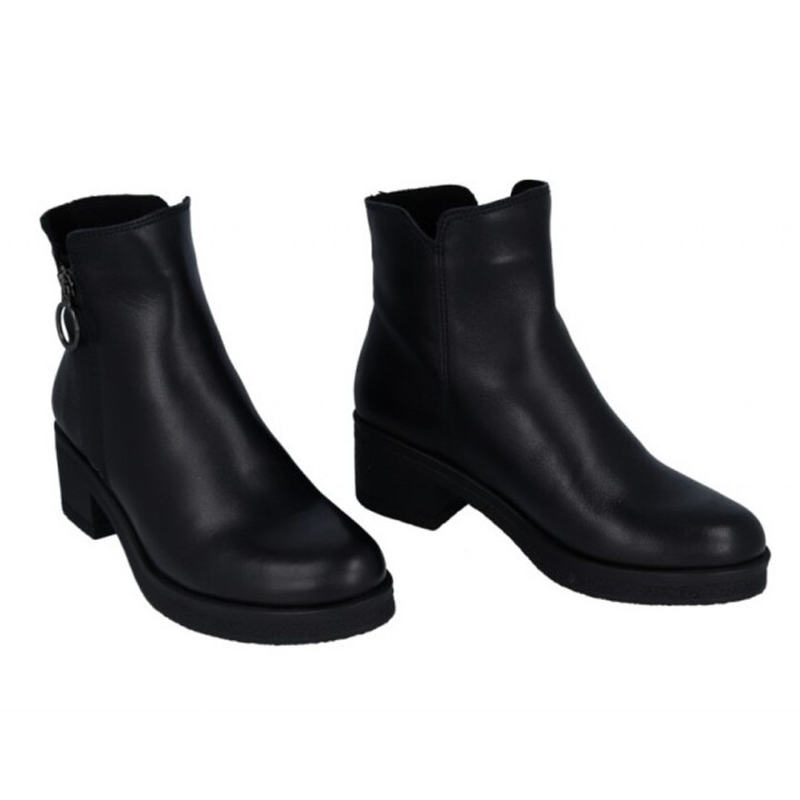 Botines de Tacón Mujer Porronet 4732 Delia Negro