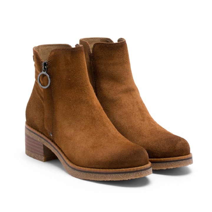 Botines de tacón Mujer Porronet 4733 Cuero