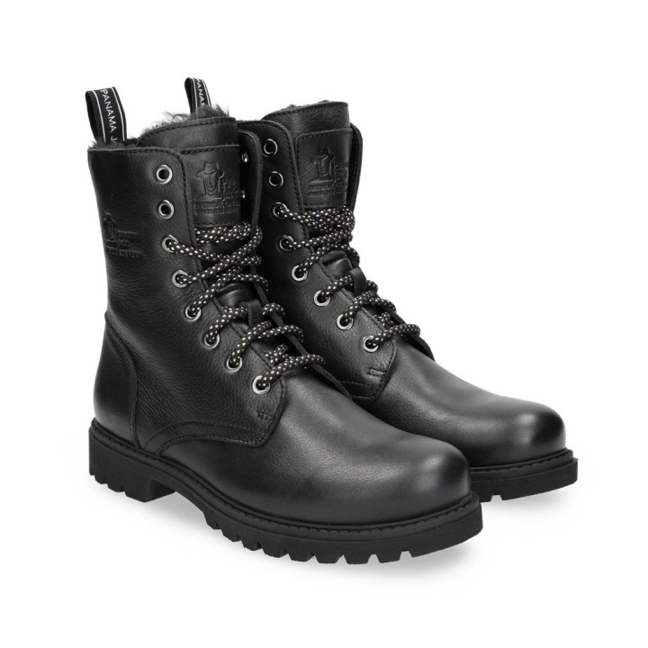 Botines Planos Mujer Panama Jack Frisia Negro