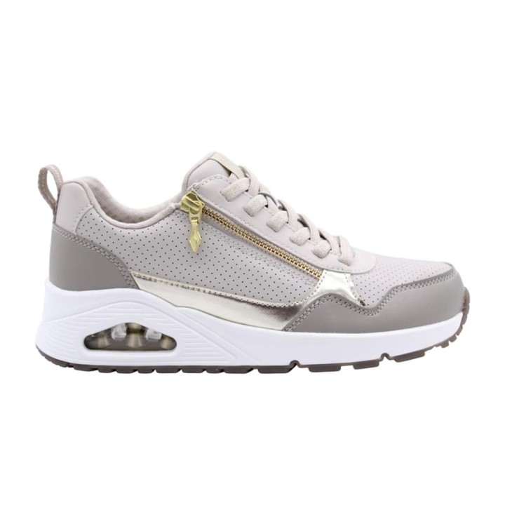 Sneakers Mujer Skechers Uno Taupe