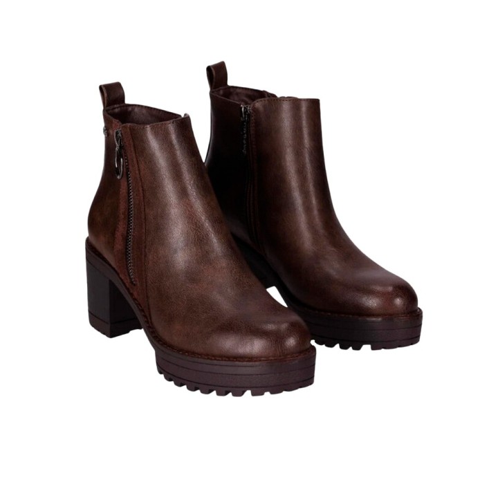 Botines de tacón Mujer Chika10 Pilar 28 Marron