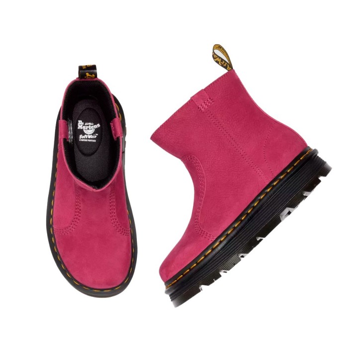 Botines Planos Mujer Dr. Martens Zebzag Fuxia