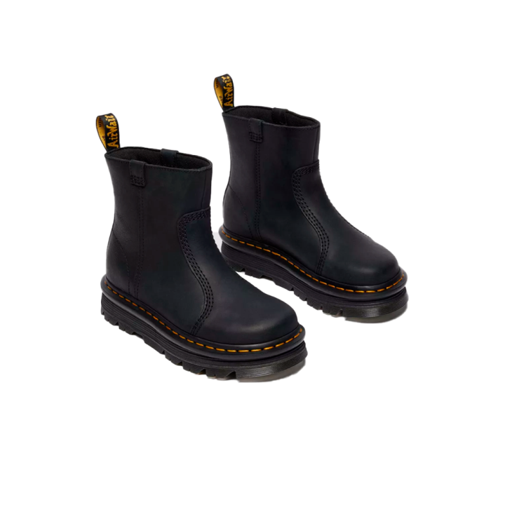 Botines Planos Mujer Dr. Martens Zebzag Negro