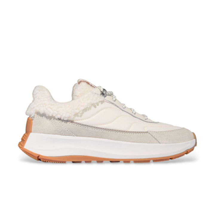 Sneakers Mujer Fitflop F-Mode Flow Shearling-Mix Beig