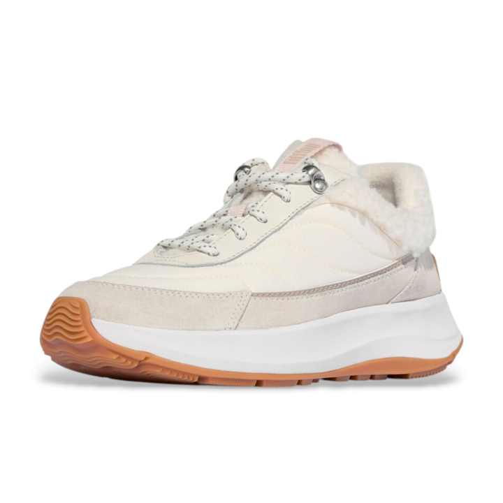 Sneakers Mujer Fitflop F-Mode Flow Shearling-Mix Beig