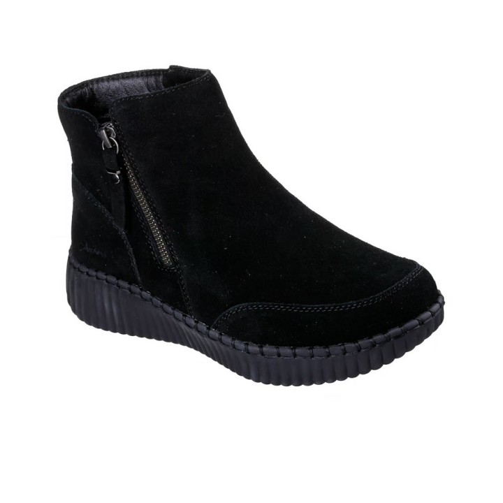 Botines Planos Mujer Skechers Wilshire Blvd - Weekend Crush Negro-negro