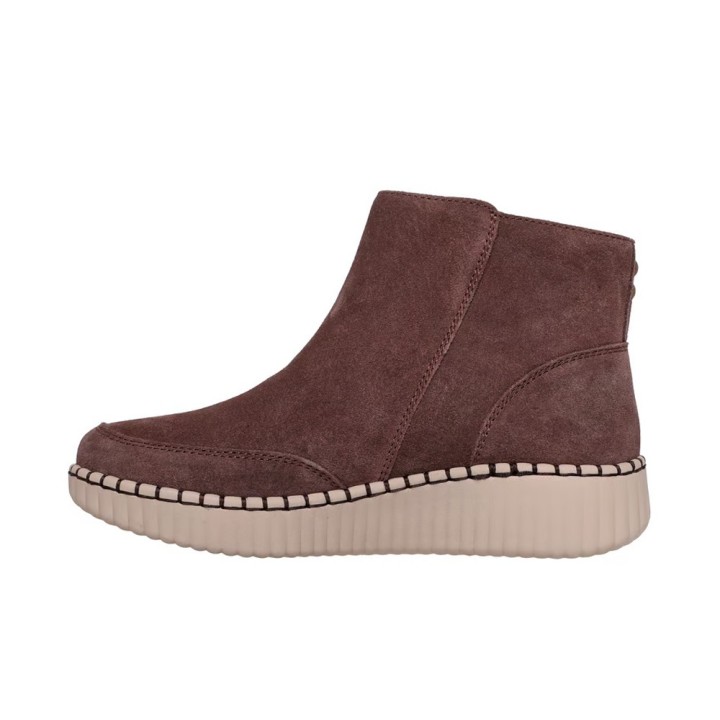 Botines Planos Mujer Skechers Wilshire Blvd - Weekend Crush Marron