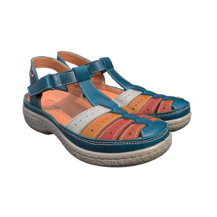 Sandalias Planas Mujer Laura Azaña 11985 Marino