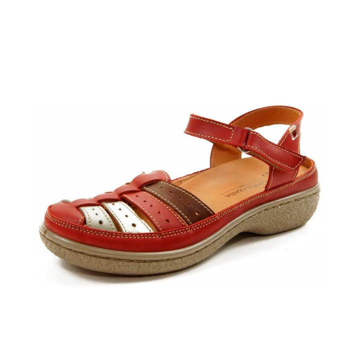 Sandalias Planas Mujer Laura Azaña 11985 Rojo