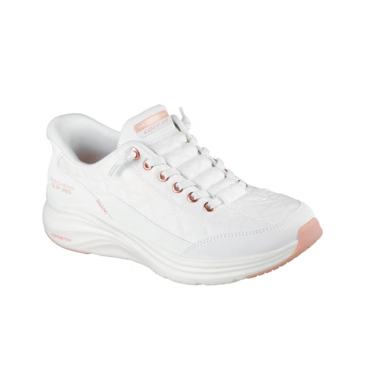 Sneakers Mujer Skechers Contour Foam - Cozy Fit Golder Blanco