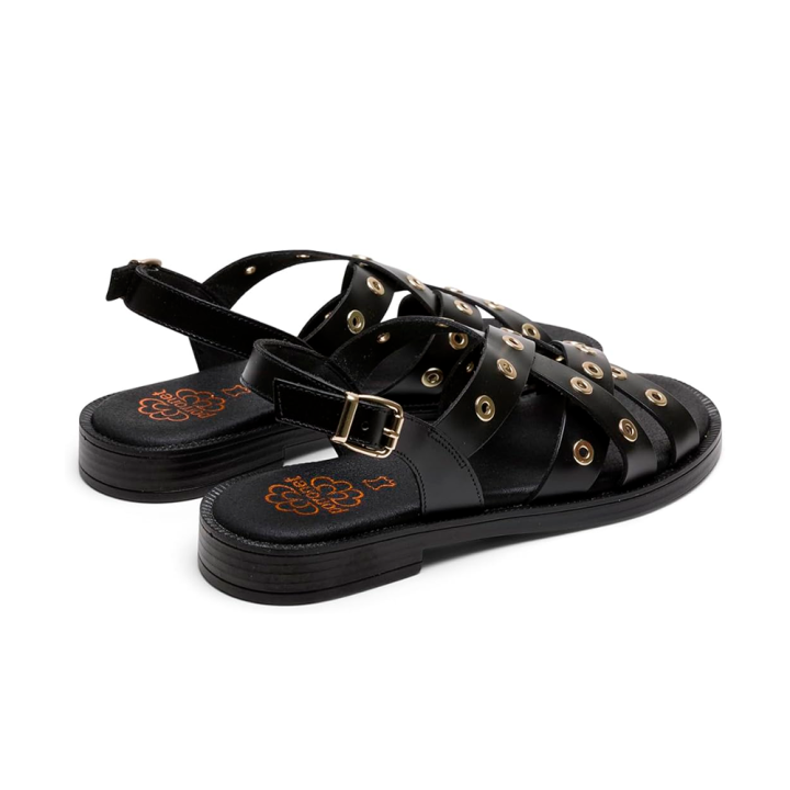 Sandalias Planas Mujer Porronet 3234 Negro
