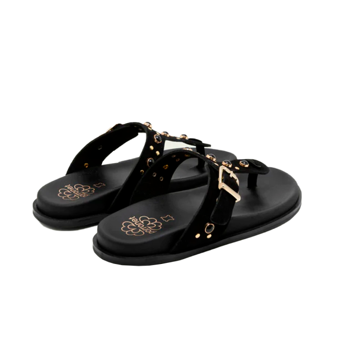 Sandalias Planas Mujer Porronet 3294 Negro