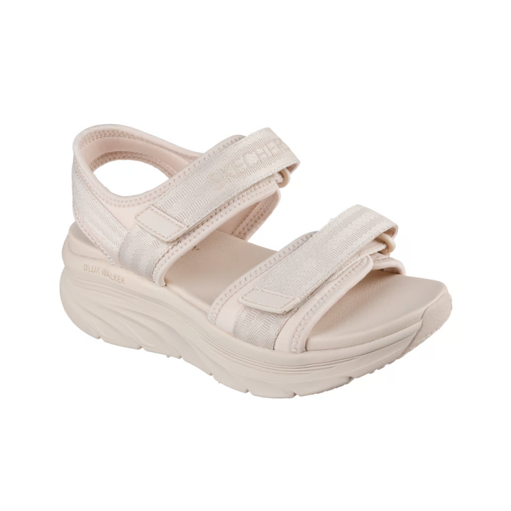 Sandalias Planas Mujer Skechers D'lux Walker - Adored Days Natural