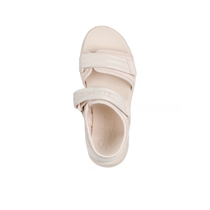 Sandalias Planas Mujer Skechers D'lux Walker - Adored Days Natural