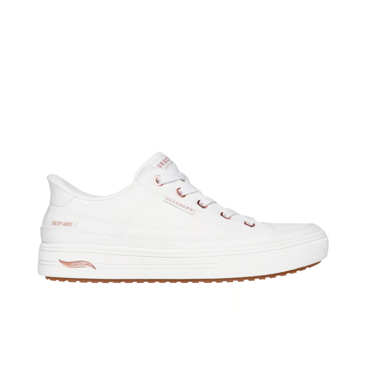 Sneakers Mujer Skechers Arch Fit Arcade - See Ya There Blanco