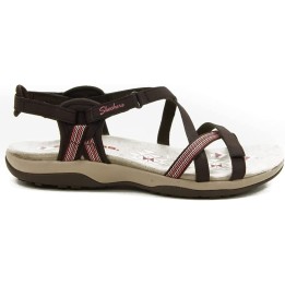 Sandalias Planas Mujer Skechers Reggae Slim - Sun Array Marron