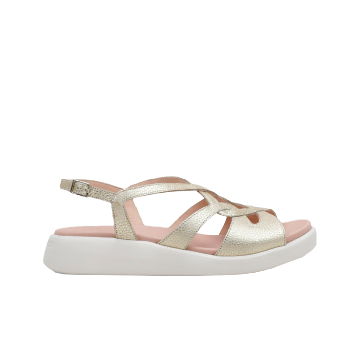 Sandalias Planas Mujer Wonders 6550 Oro
