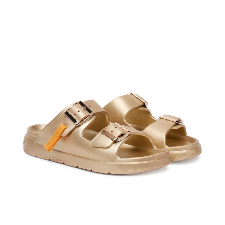 Sandalias Planas Mujer D.franklin Dfsh413002 Oro