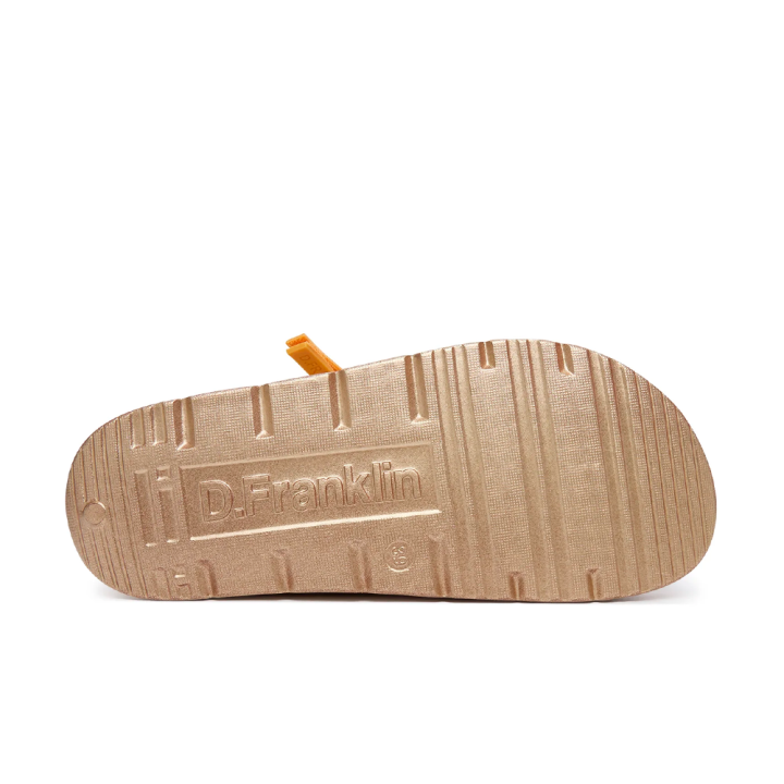Sandalias Planas Mujer D.franklin Dfsh413002 Oro