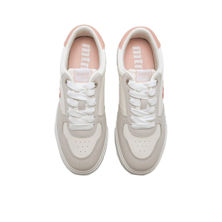 Sneakers Mujer Mustang 60959 Blanco-Rosa