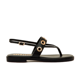 Sandalias Planas Mujer Mustang 55755 Negro