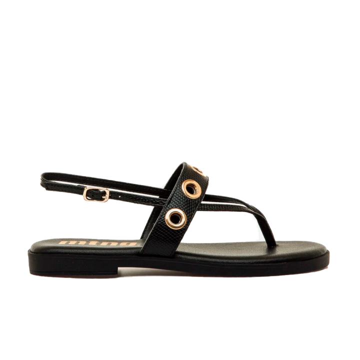 Sandalias Planas Mujer Mustang 55755 Negro