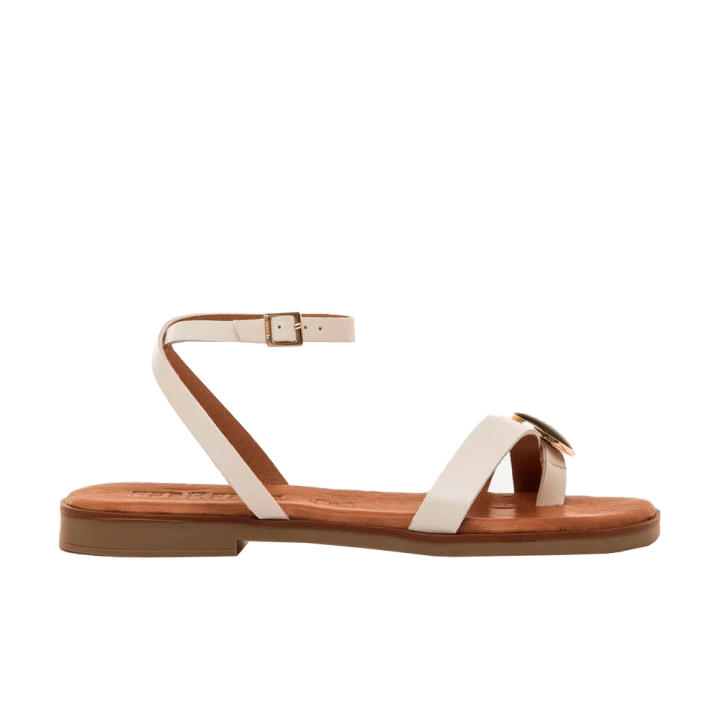 Sandalias Planas Mujer Mustang 55931 Hielo