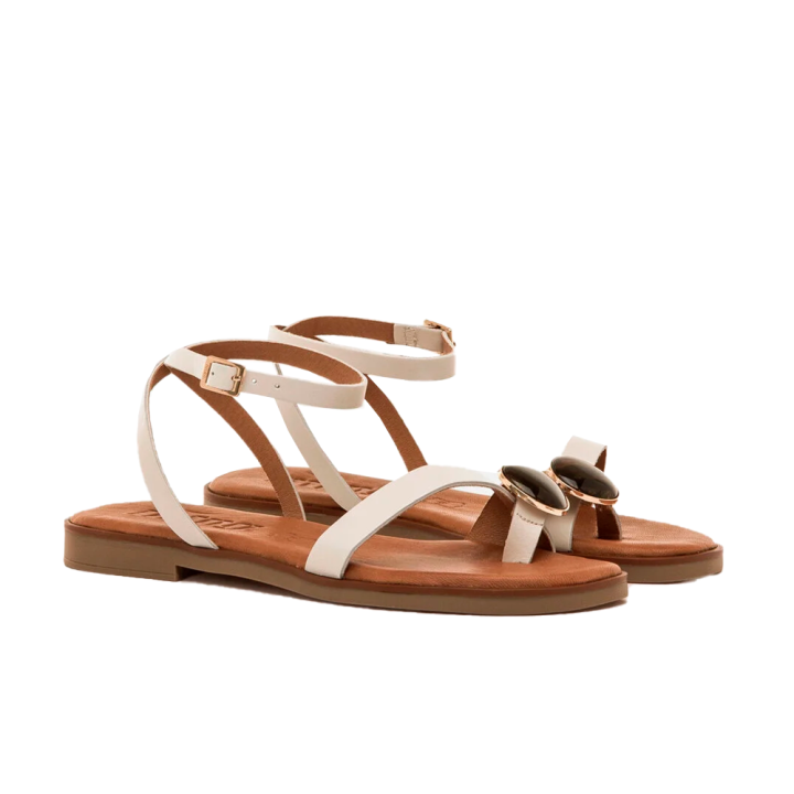 Sandalias Planas Mujer Mustang 55931 Hielo