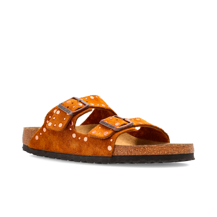 Sandalias Planas Mujer Birkenstock Arizona Rivet Cuero