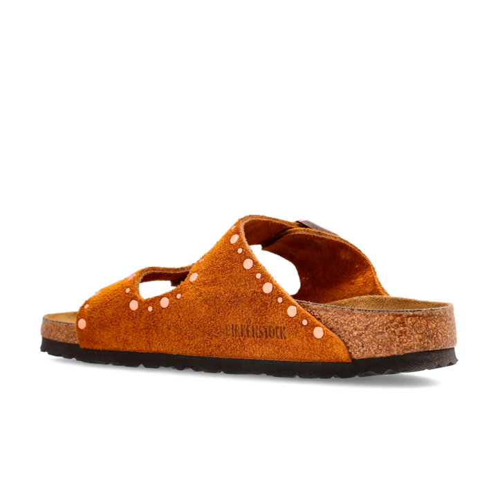 Sandalias Planas Mujer Birkenstock Arizona Rivet Cuero