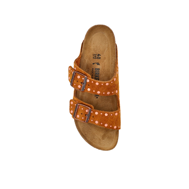 Sandalias Planas Mujer Birkenstock Arizona Rivet Cuero