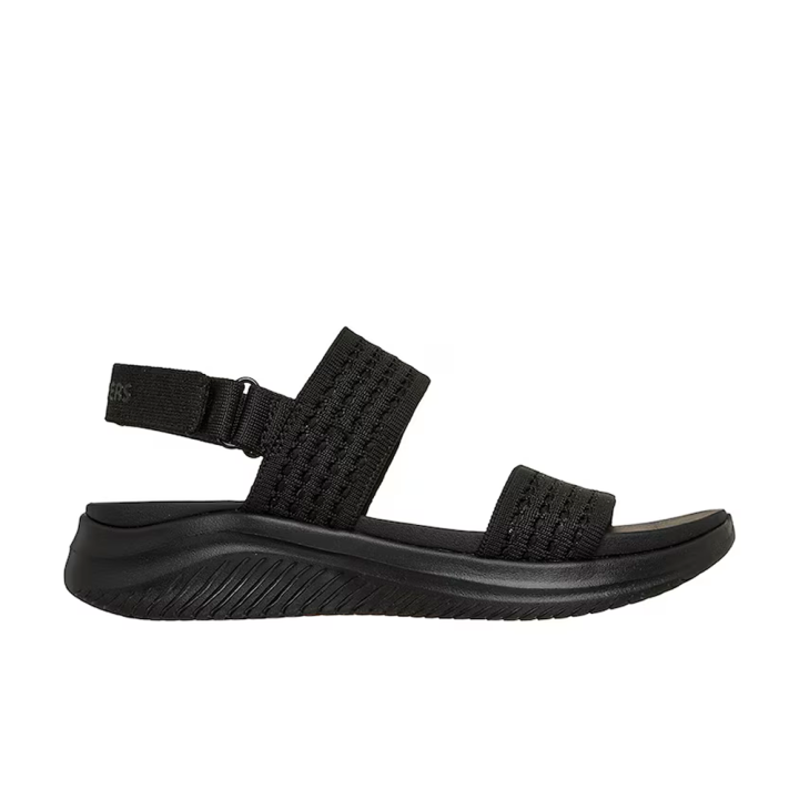 Sandalias Planas Mujer Skechers Ultra Flex 3.0 All About U Negro-Negro