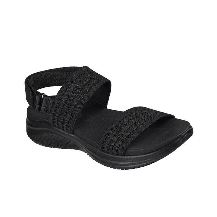 Sandalias Planas Mujer Skechers Ultra Flex 3.0 All About U Negro-Negro