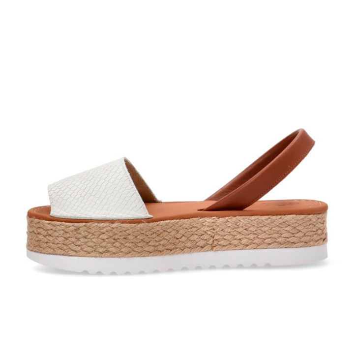 Sandalias Planas Mujer Popa Siona Blanco