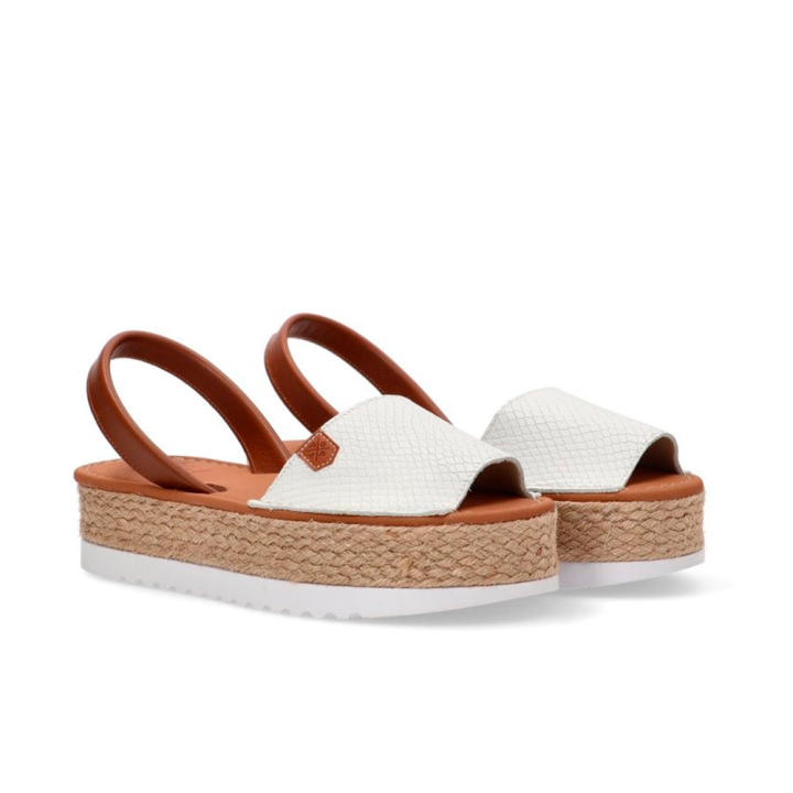 Sandalias Planas Mujer Popa Siona Blanco