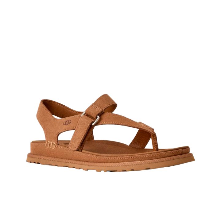 Sandalias Planas Mujer Ugg W Goldengaze Toe Post Cuero