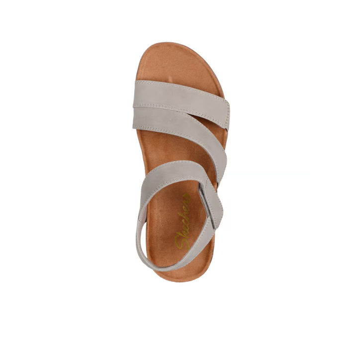 Sandalias Planas Mujer Skechers Lifted Comfort Taupe