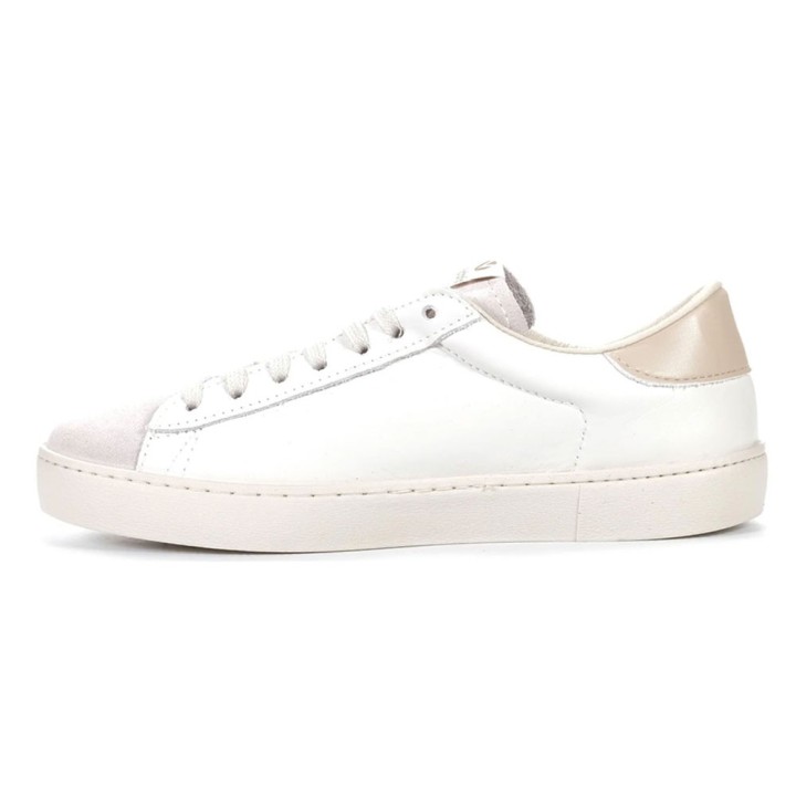 Sneakers Mujer Victoria Berlín Piel & Serraje Hielo