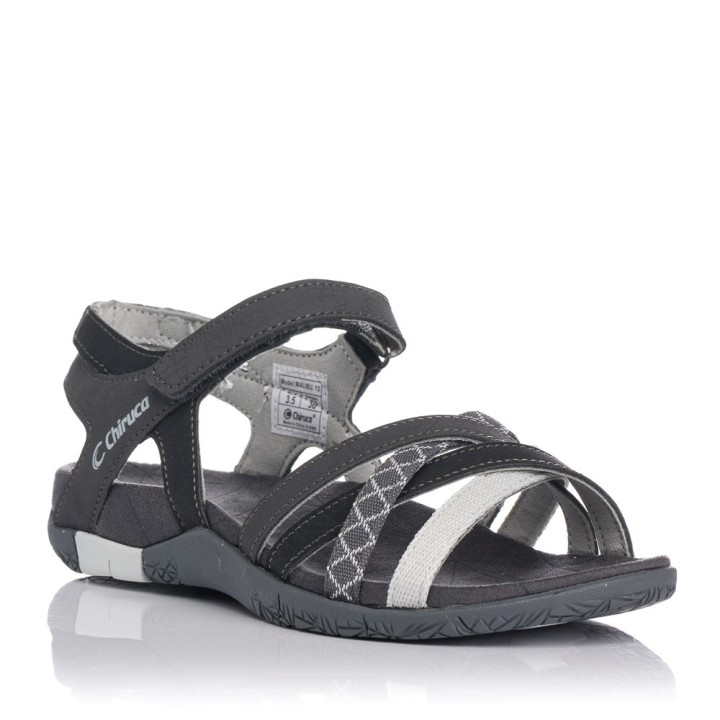 Sandalias Planas Mujer Chiruca Malibu 13 Negro